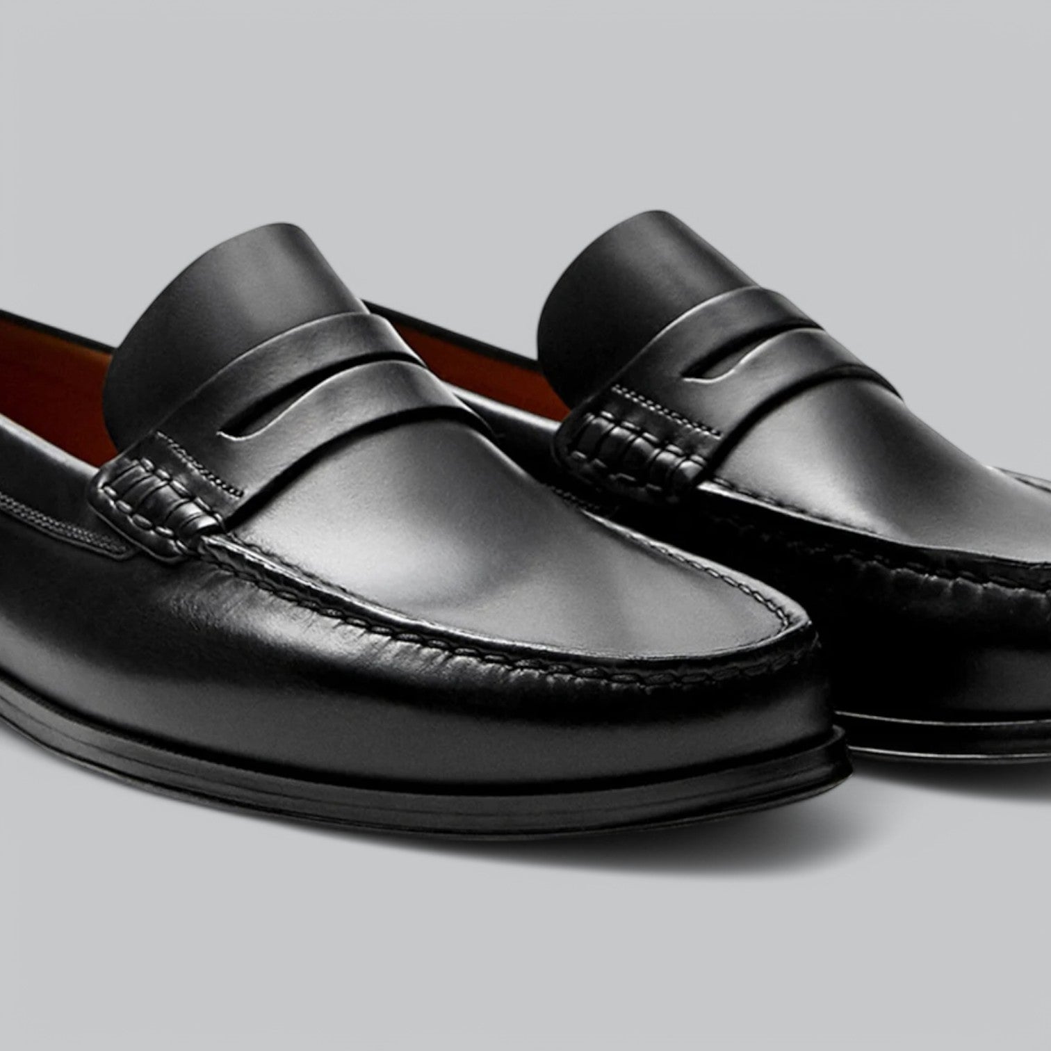 Eleganckie skórzane loafersy