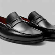 Eleganckie skórzane loafersy