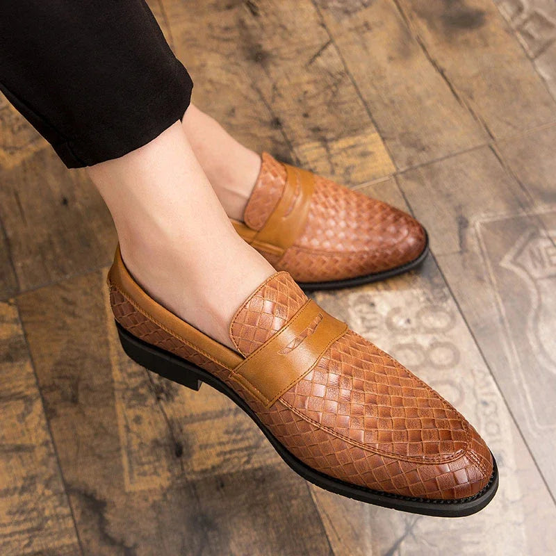 Eleganckie Woven Loafers