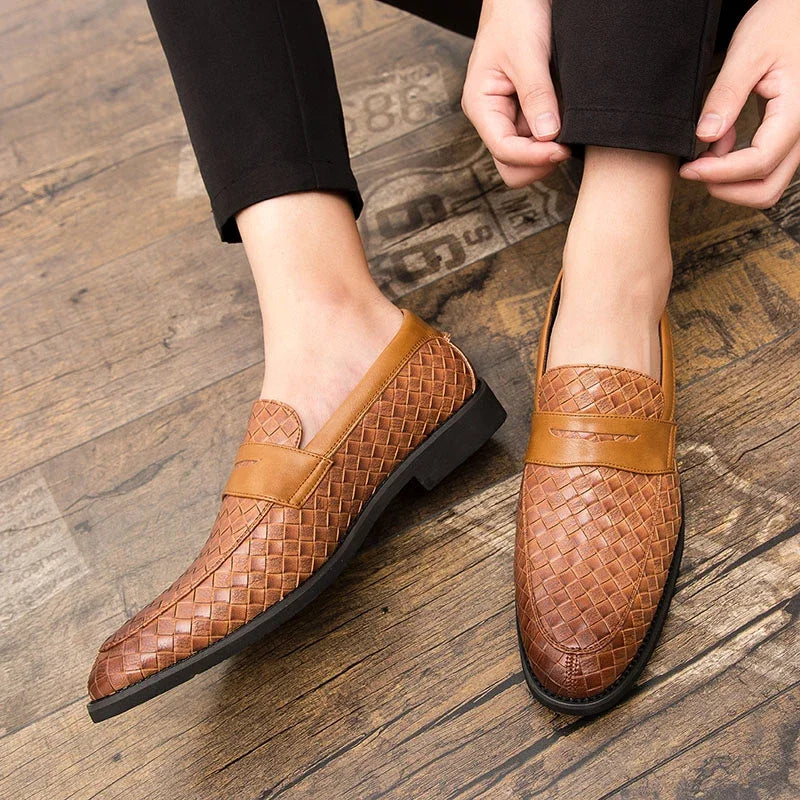 Eleganckie Woven Loafers