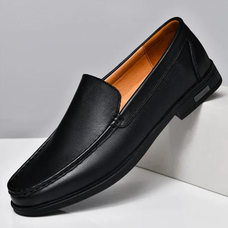 Eleganckie skórzane loafersy