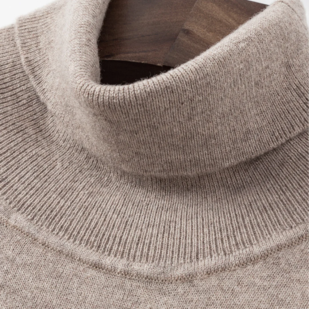 Czarna Merino Wełniana Golf