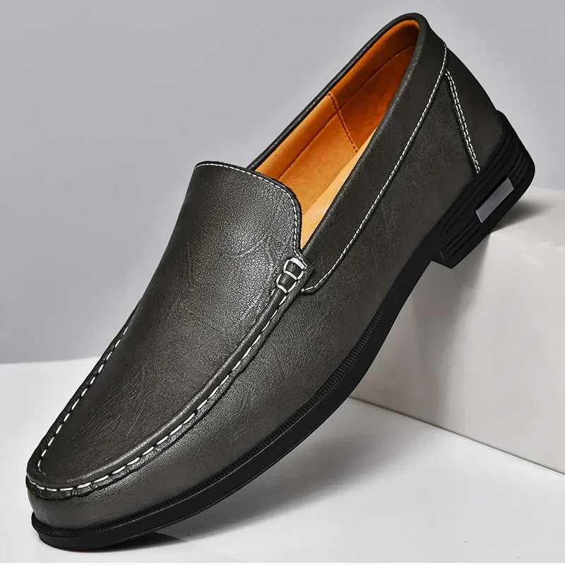 Eleganckie skórzane loafersy