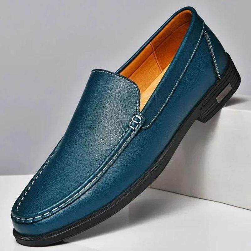 Eleganckie skórzane loafersy