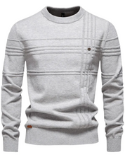 Męski Sweter z Wzorem w Kratę
