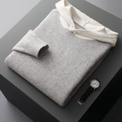 Hoodie z wełny merino Nova