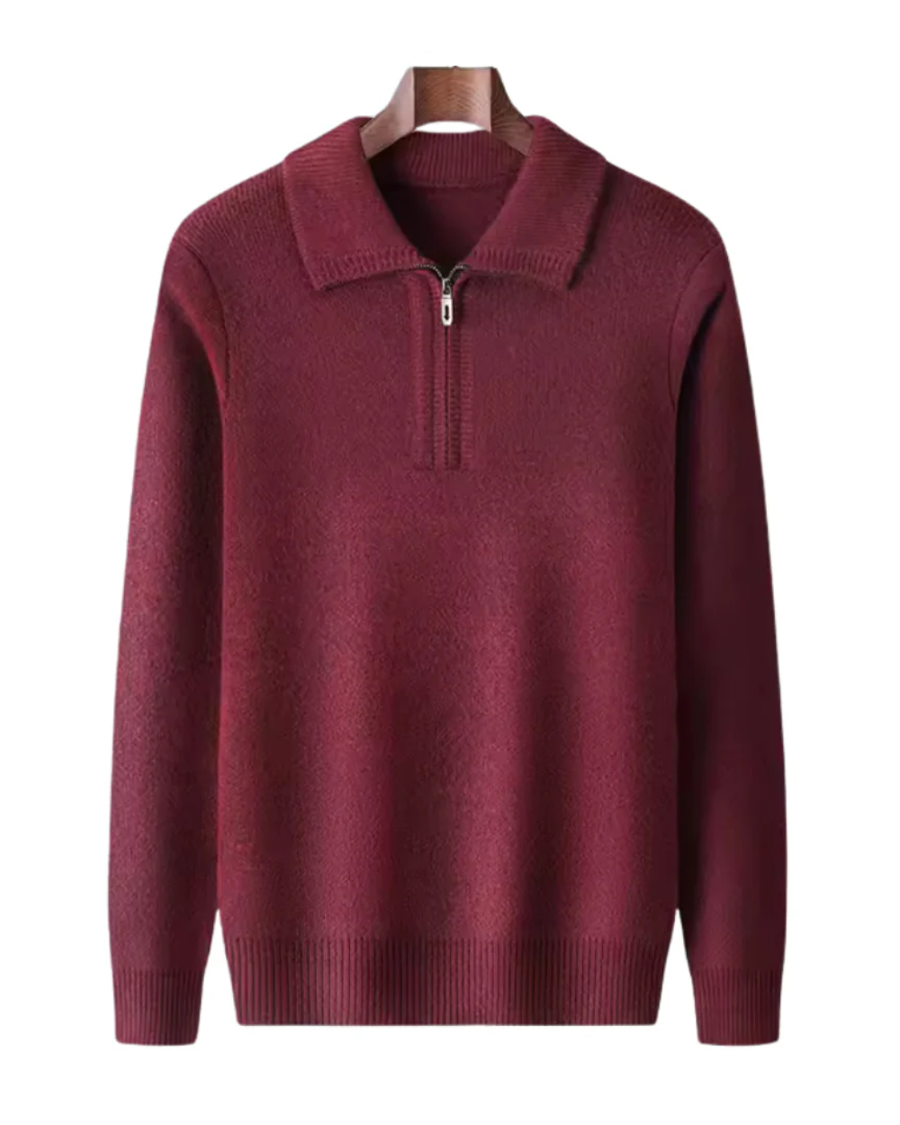 Sweter Gstaad z kaszmiru z ćwierć zamkiem