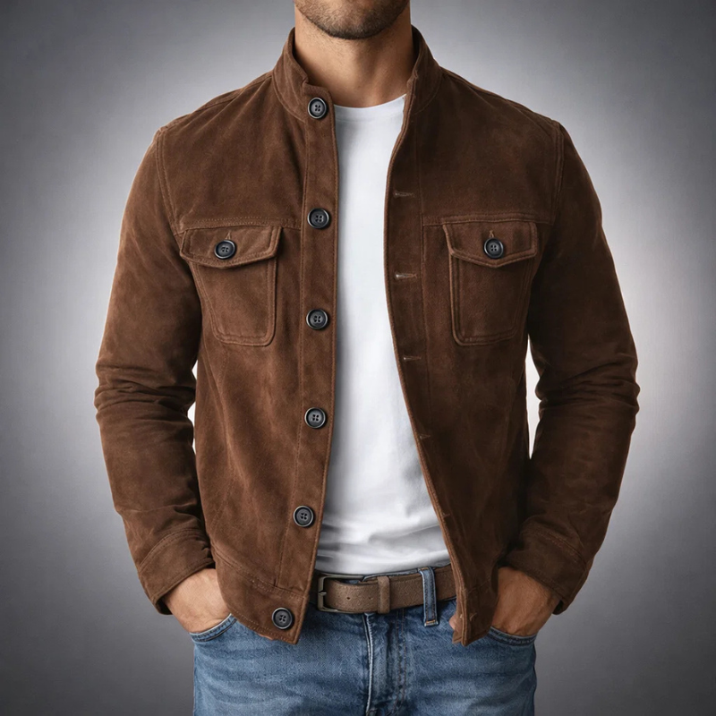 Elegancka Suede Kurtka