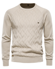 Męski Sweter z Wzorem w Kratę V2