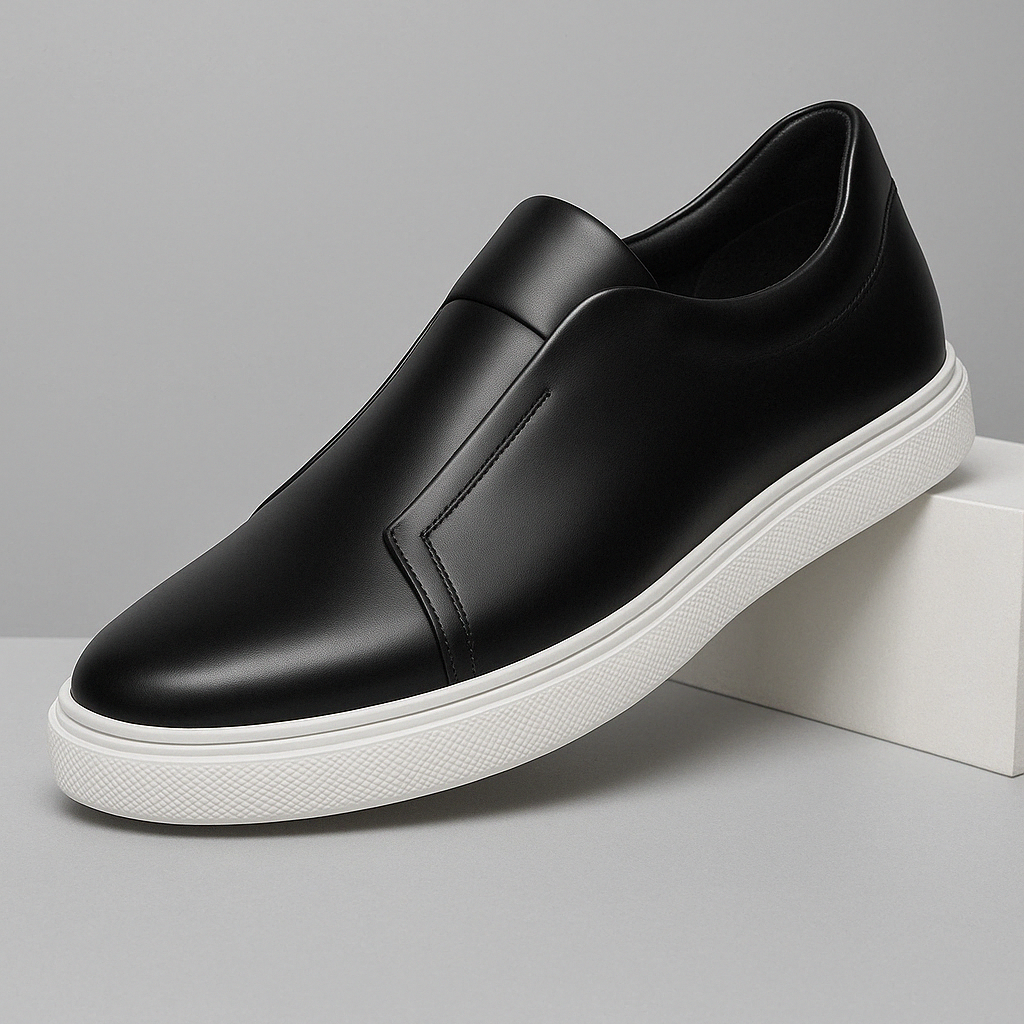 Eleganckie Skórzane Buty Slip-On