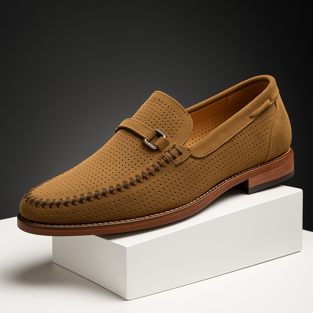 Eleganckie skórzane loafersy