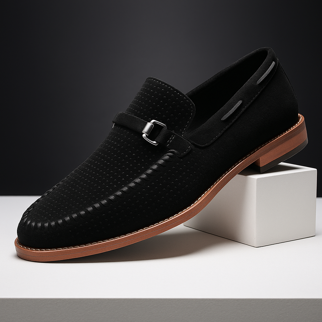 Eleganckie skórzane loafersy