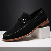Eleganckie skórzane loafersy
