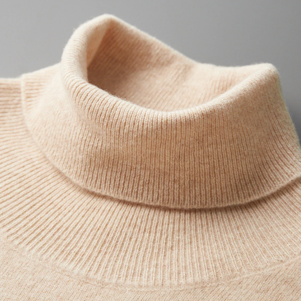 Czarna Merino Wełniana Golf