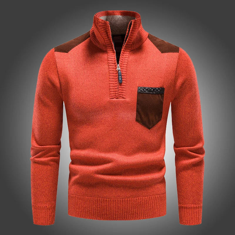 Sweter Wełniany na Zamek