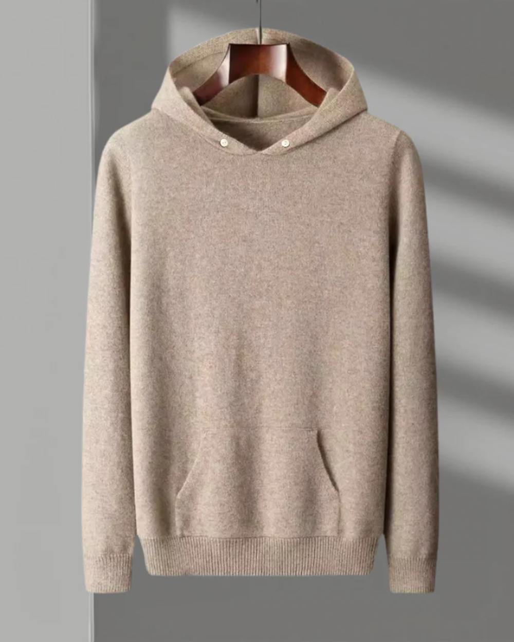 Hoodie z wełny merino Nova