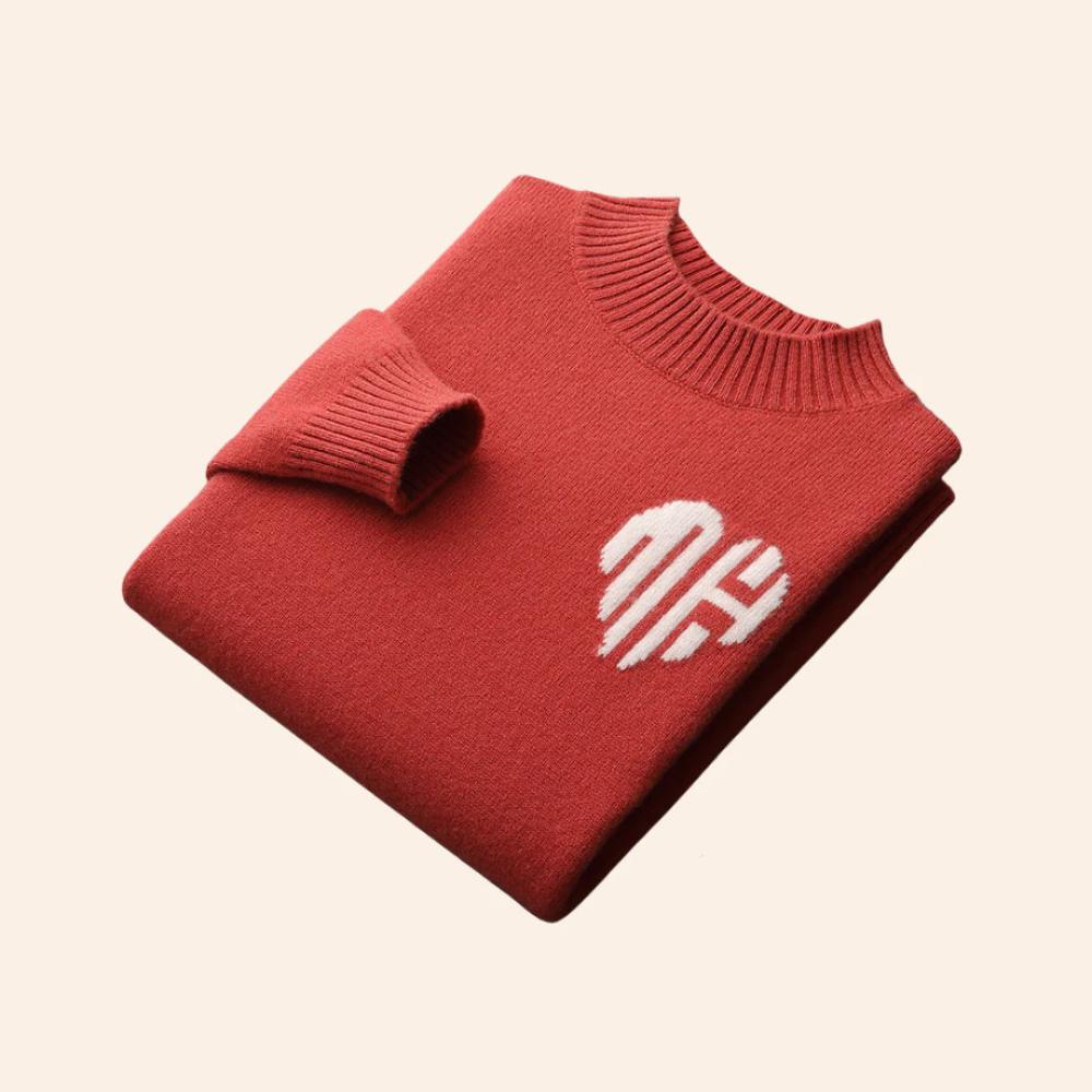 Sweter z Kaszmiru w Kształcie Serca Bora Bora