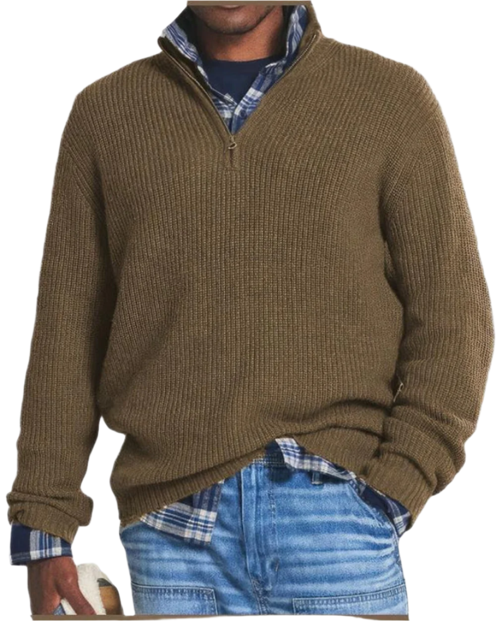 Sweter Diego z zamkiem