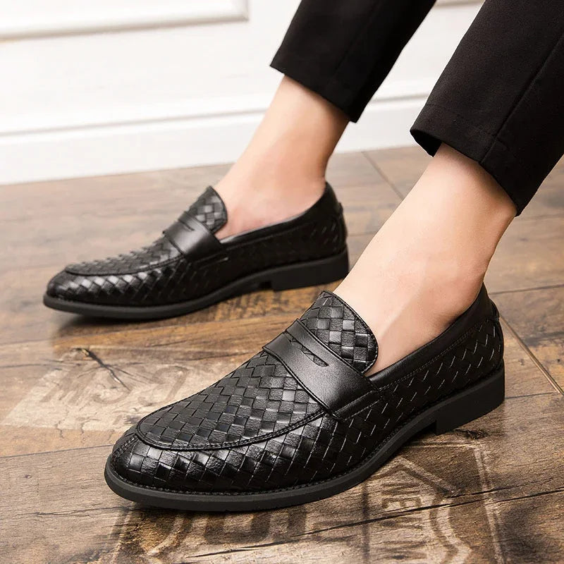 Eleganckie Woven Loafers