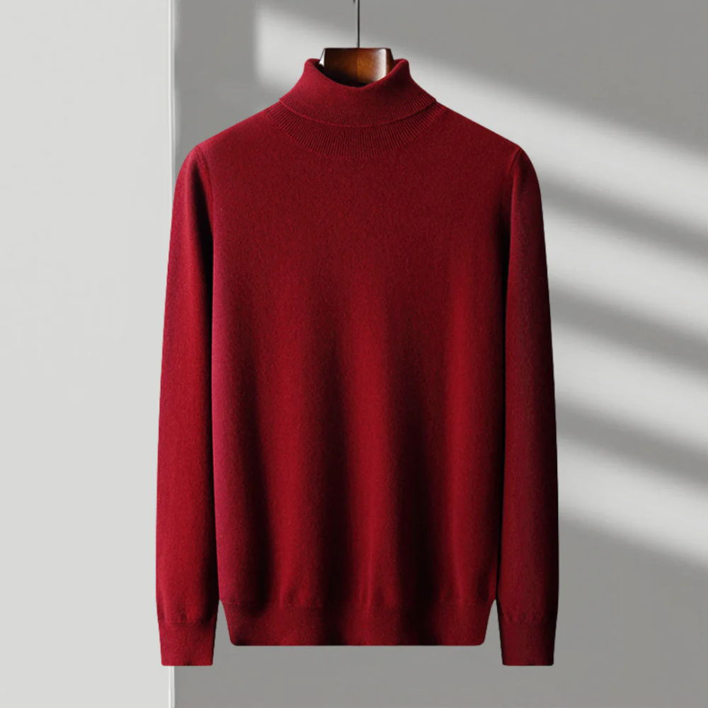 Czarna Merino Wełniana Golf
