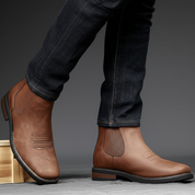 Eleganckie skórzane buty męskie