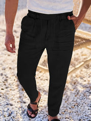 Eleganckie lniane spodnie