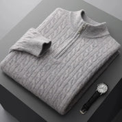 Deneb Kaszmirowy Woven Half Zip