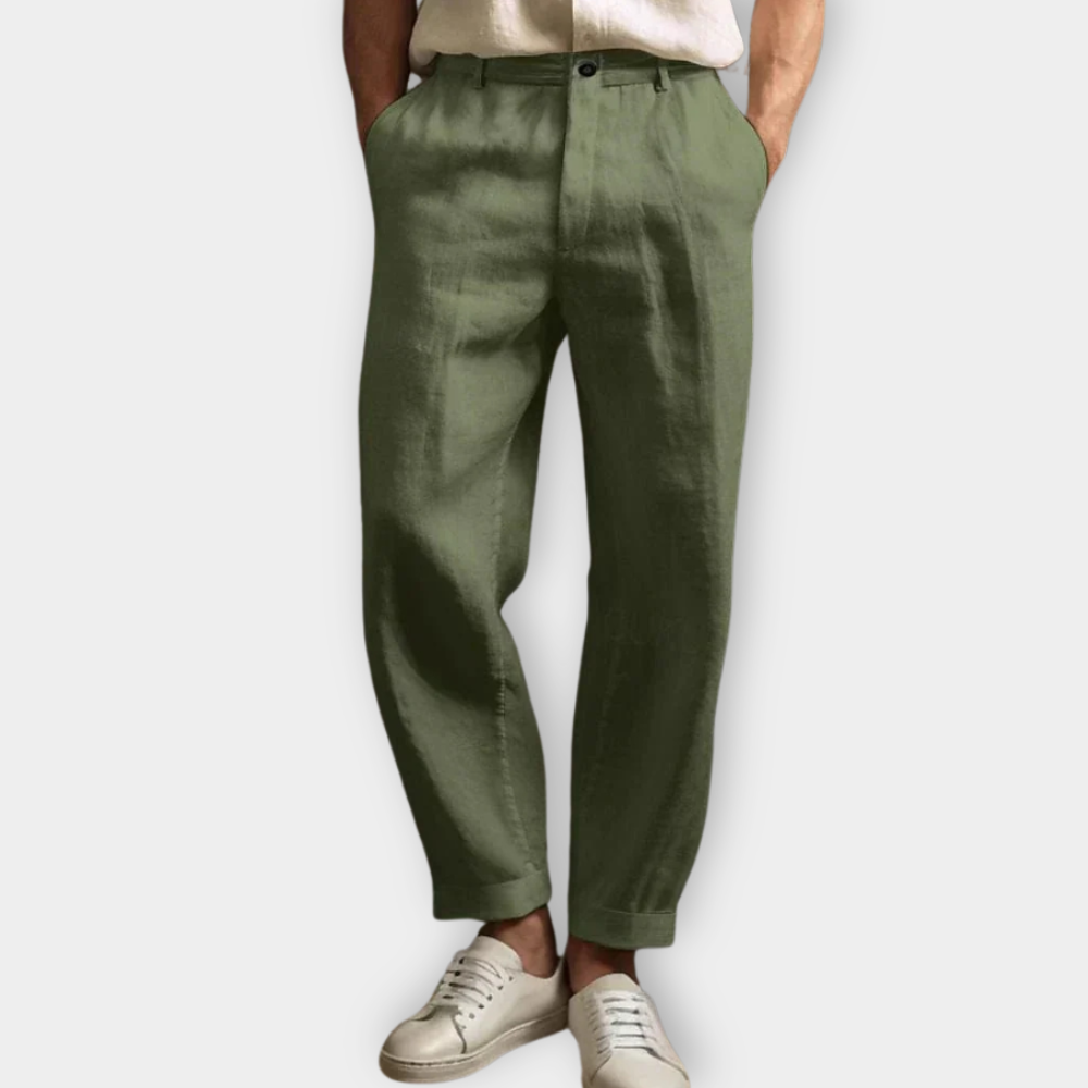 Casual lniany spodenki