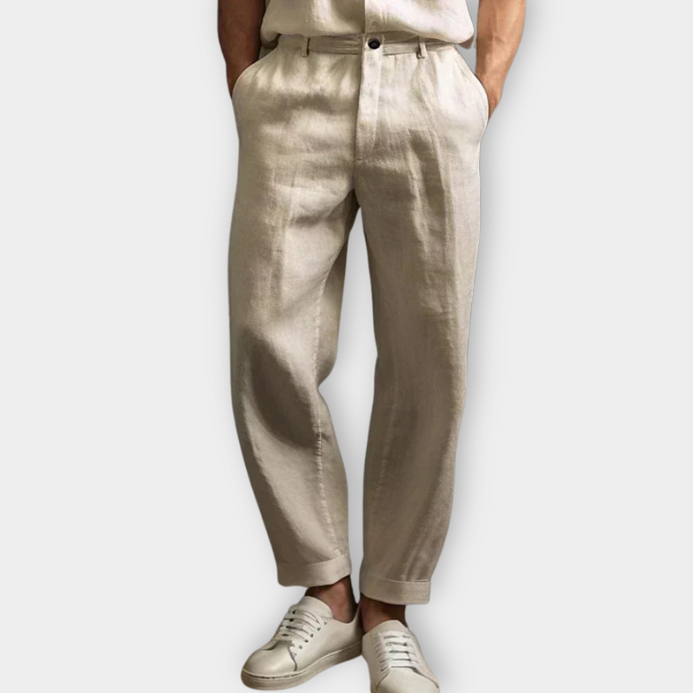 Casual lniany spodenki