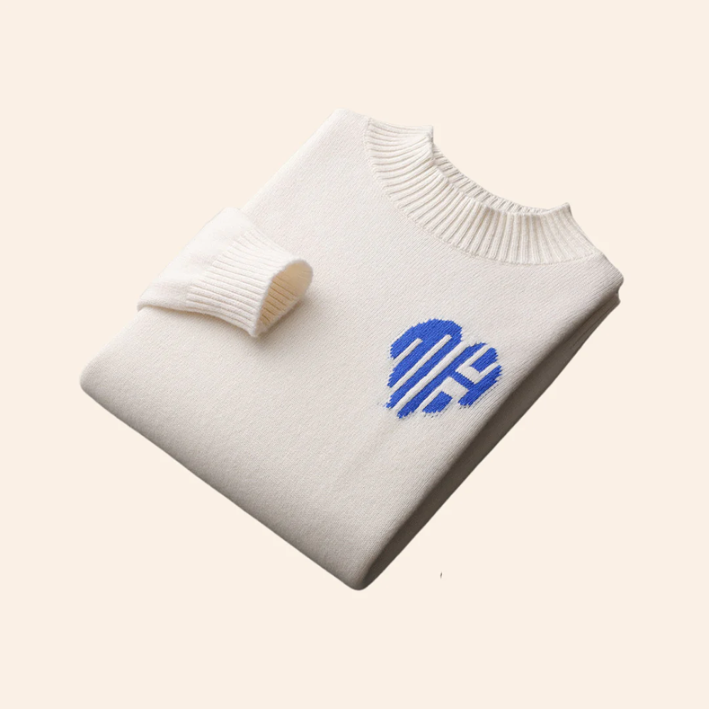 Sweter z Kaszmiru w Kształcie Serca Bora Bora