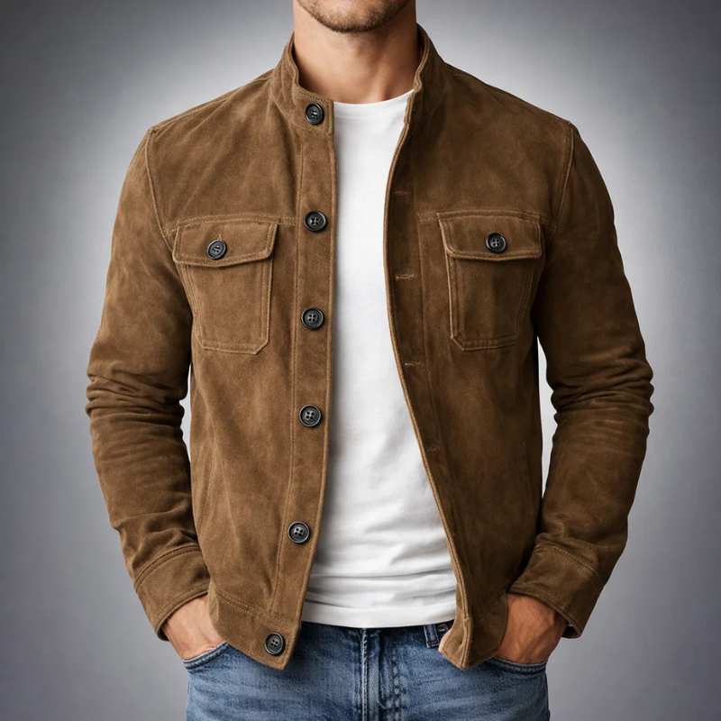Elegancka Suede Kurtka