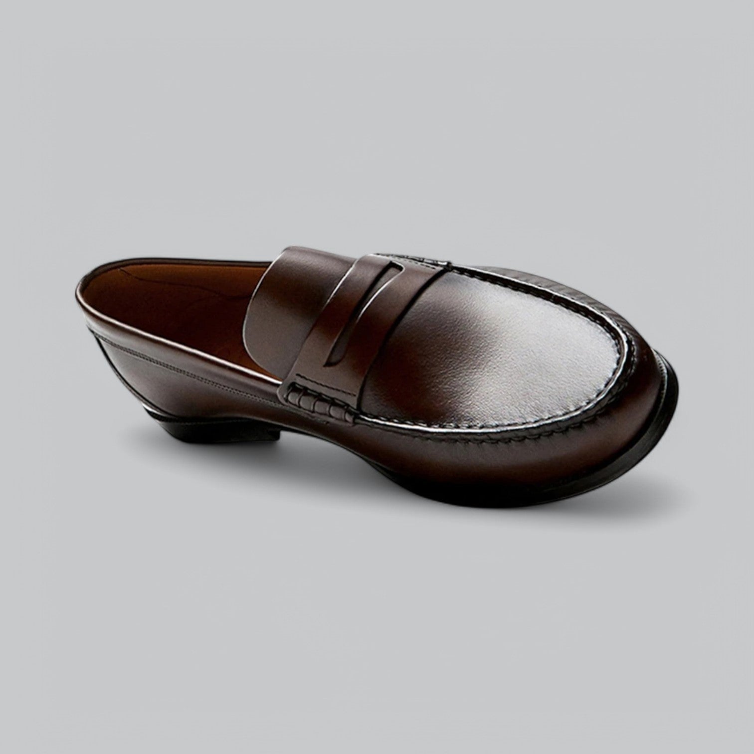Eleganckie skórzane loafersy
