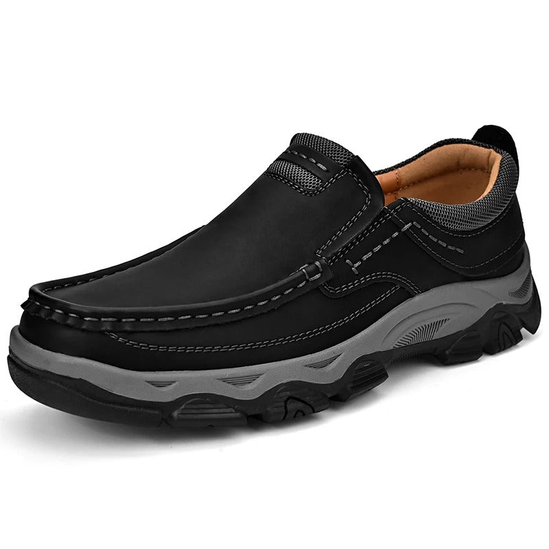 Eleganckie Skórzane Buty Slip-On