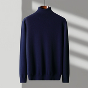 Czarna Merino Wełniana Golf