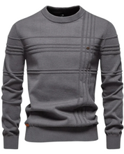 Męski Sweter z Wzorem w Kratę