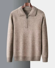 Sweter Gstaad z kaszmiru z ćwierć zamkiem