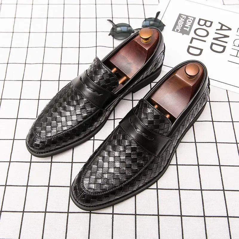 Eleganckie Woven Loafers