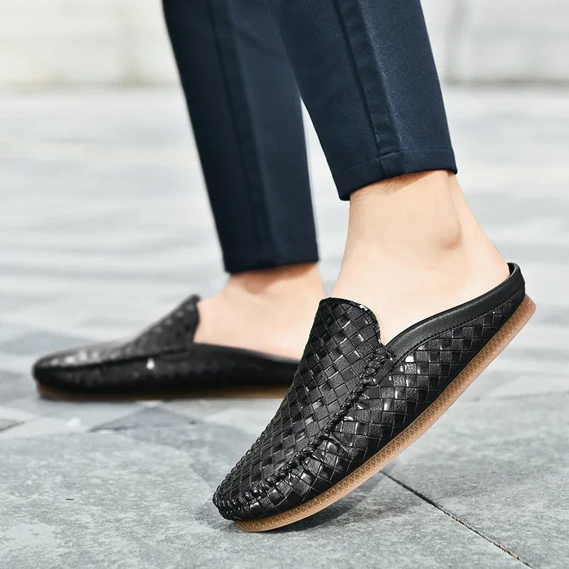 Eleganckie Skórzane Sandały
