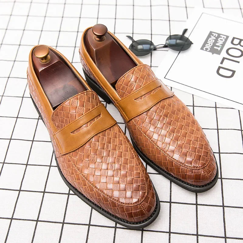 Eleganckie Woven Loafers