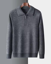 Sweter Gstaad z kaszmiru z ćwierć zamkiem