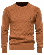 Męski Sweter z Wzorem w Kratę V2