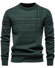 Męski Sweter z Wzorem w Kratę