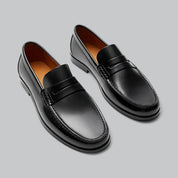 Eleganckie skórzane loafersy