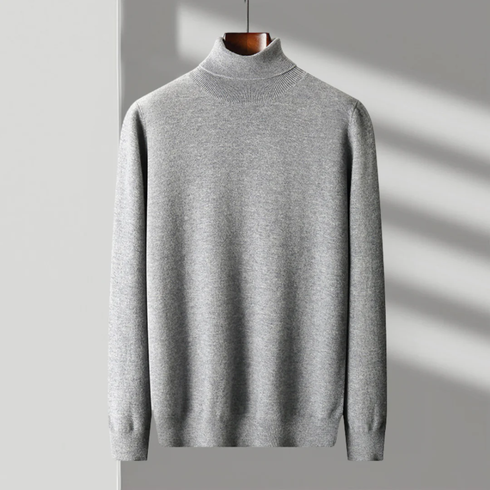 Czarna Merino Wełniana Golf