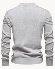 Męski Sweter z Wzorem w Kratę