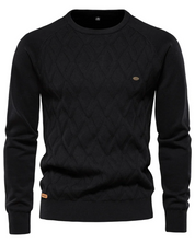 Męski Sweter z Wzorem w Kratę V2