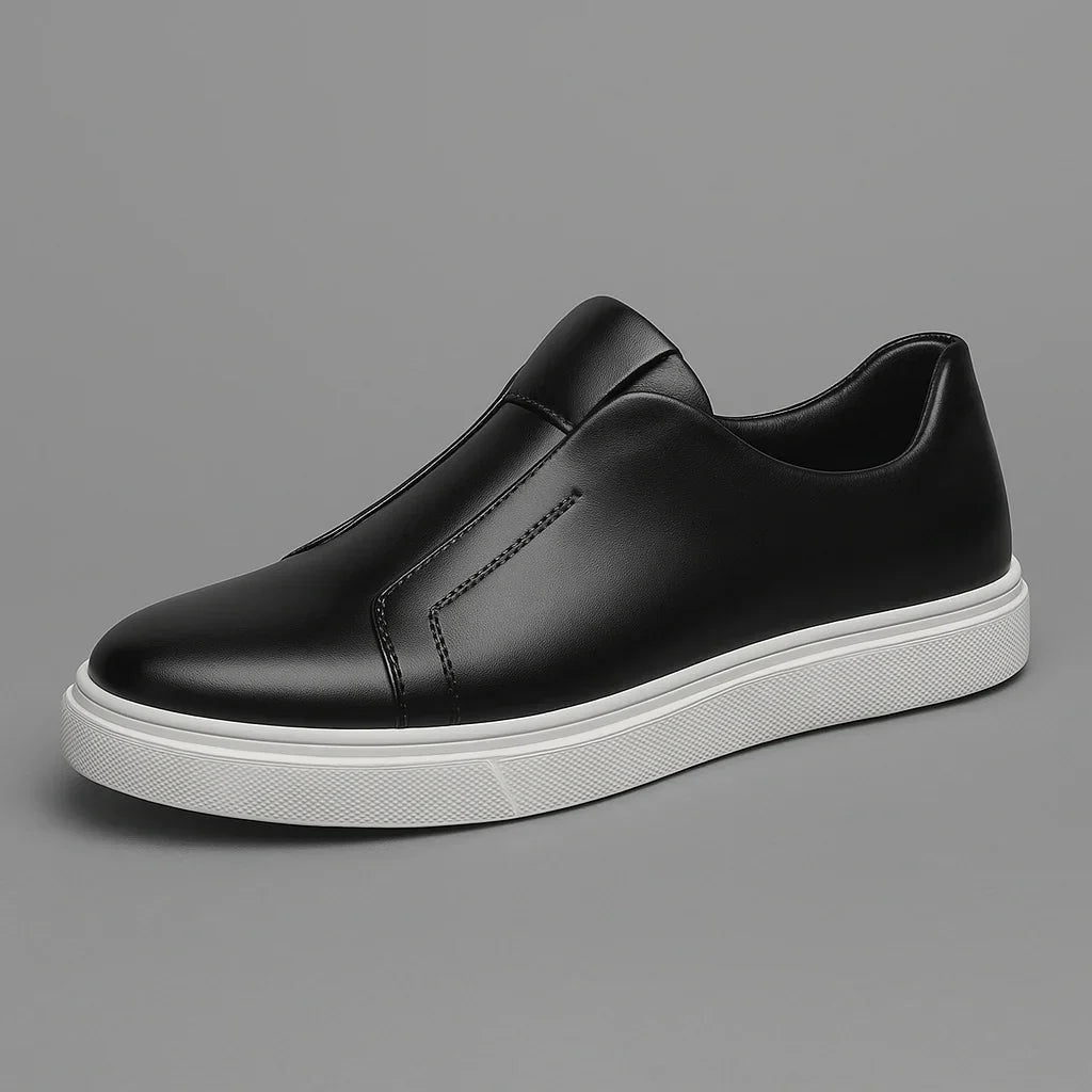 Eleganckie Skórzane Buty Slip-On