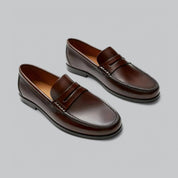 Eleganckie skórzane loafersy
