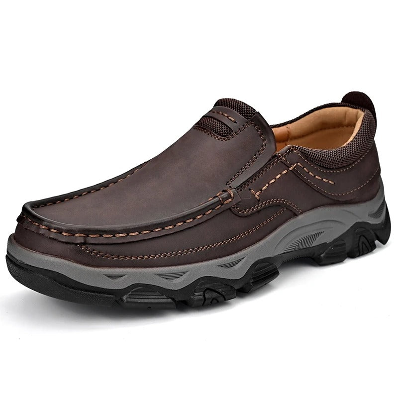 Eleganckie Skórzane Buty Slip-On
