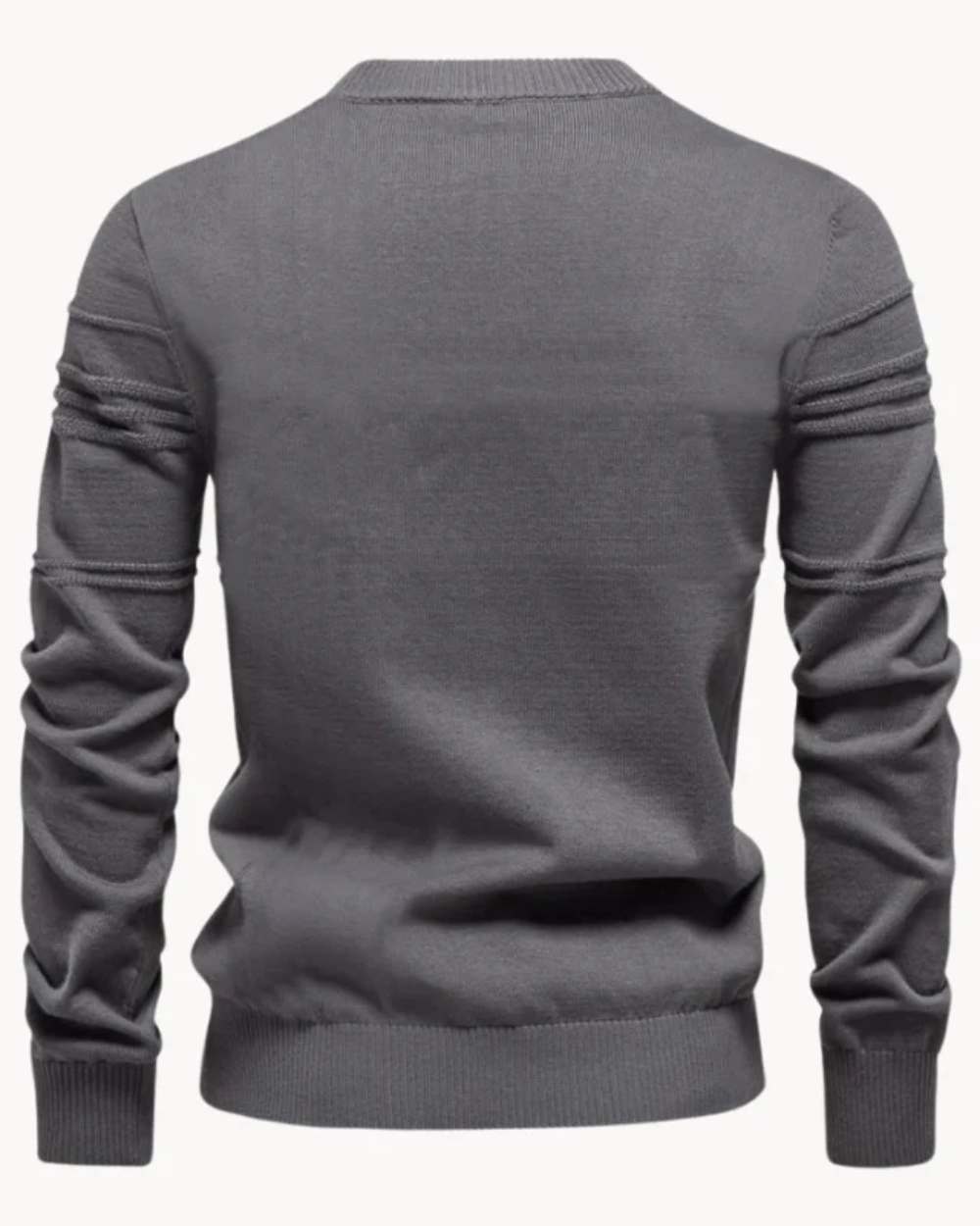 Męski Sweter z Wzorem w Kratę